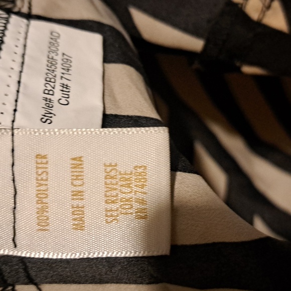 NEW Striped Black and Cream Women's Top With Bat Wings - Picture 3 of 7